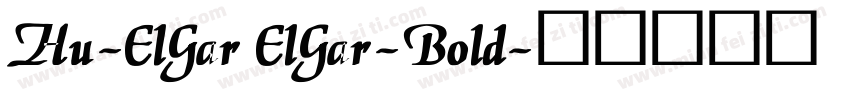 Hu-ElGar ElGar-Bold字体转换